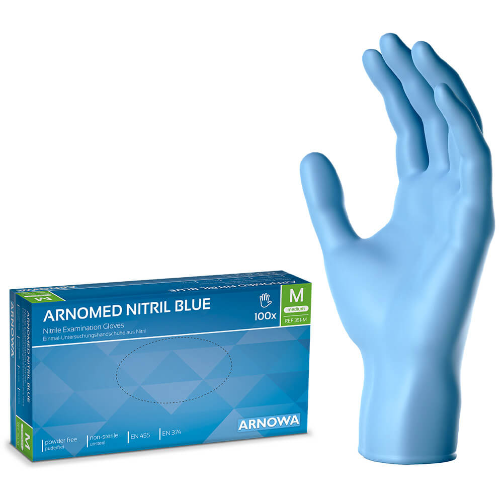 ARNOMED Nitril Handschuhe Blau
