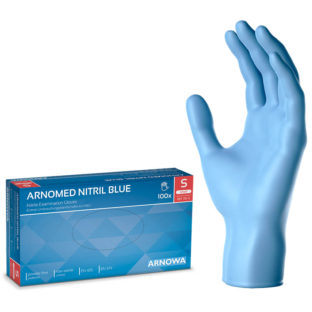 ARNOMED Nitril Handschuhe Blau
