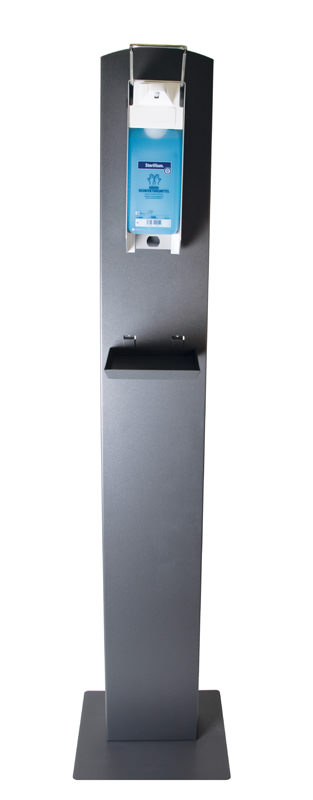desinfektionssaeule-1000ml-frontal Desinfektionssaeule für Spender