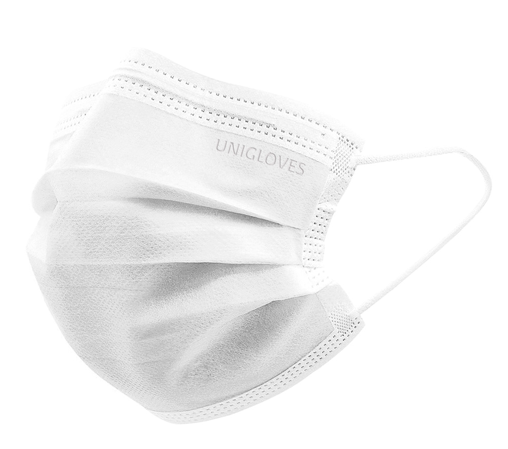 Unigloves Mundschutz Profil Plus Weiß