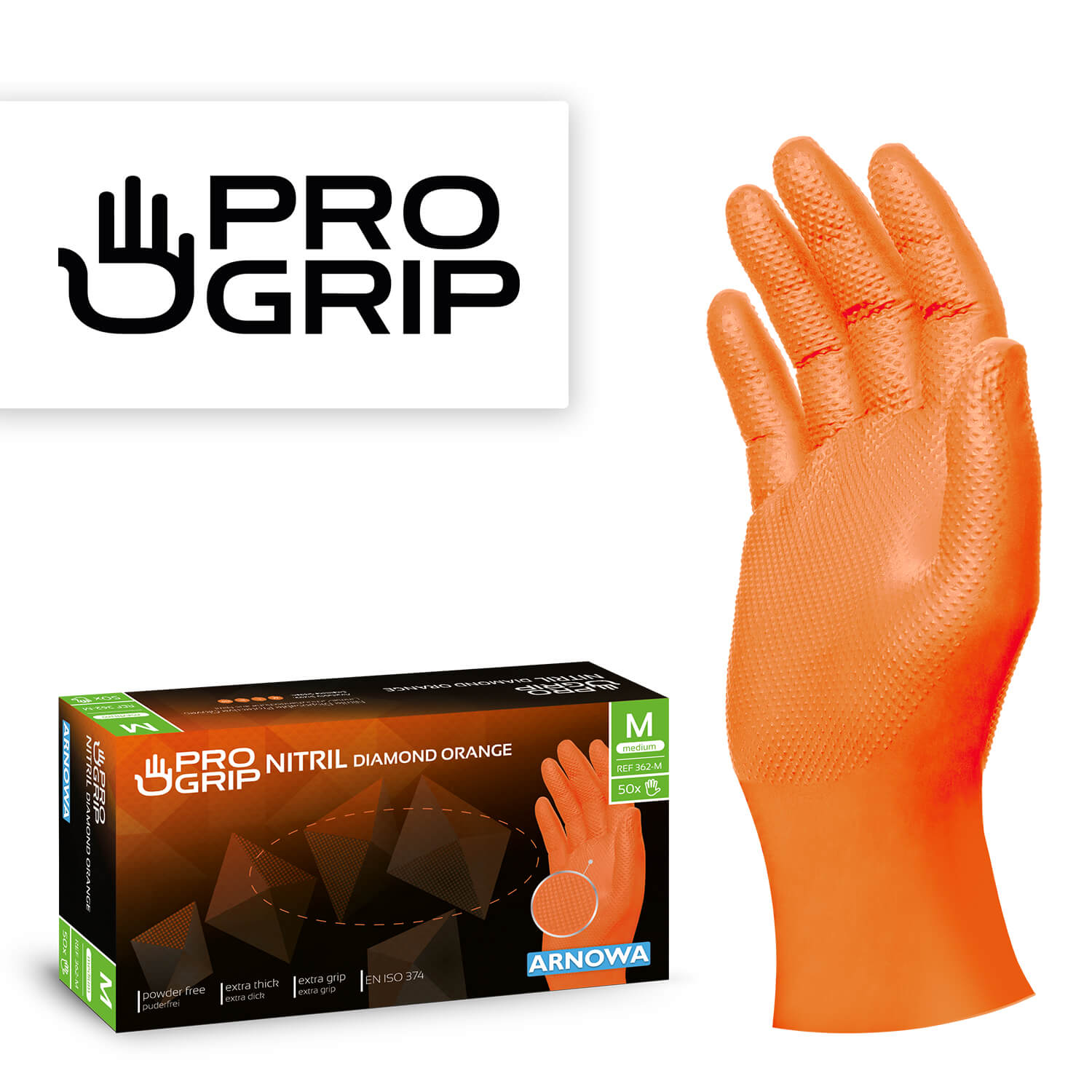 362_ProGrip_M-blank PROGRIP NITIRL DIAMOND ORANGE
